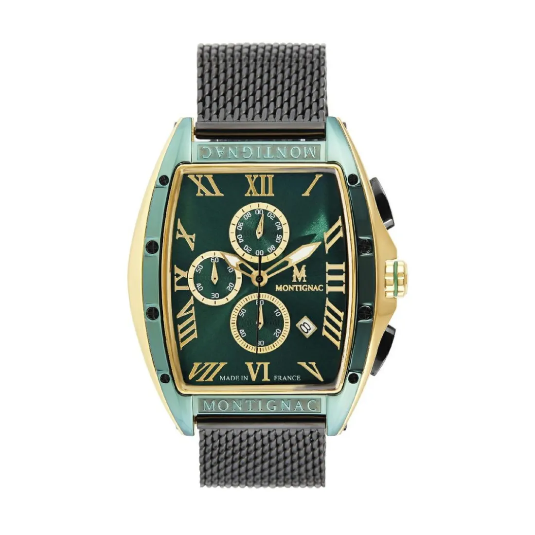 Montre Homme Montignac - MOW801 Bracelet Acier Noir