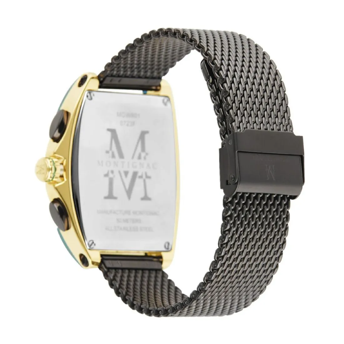 Montre Homme Montignac - MOW801 Bracelet Acier Noir