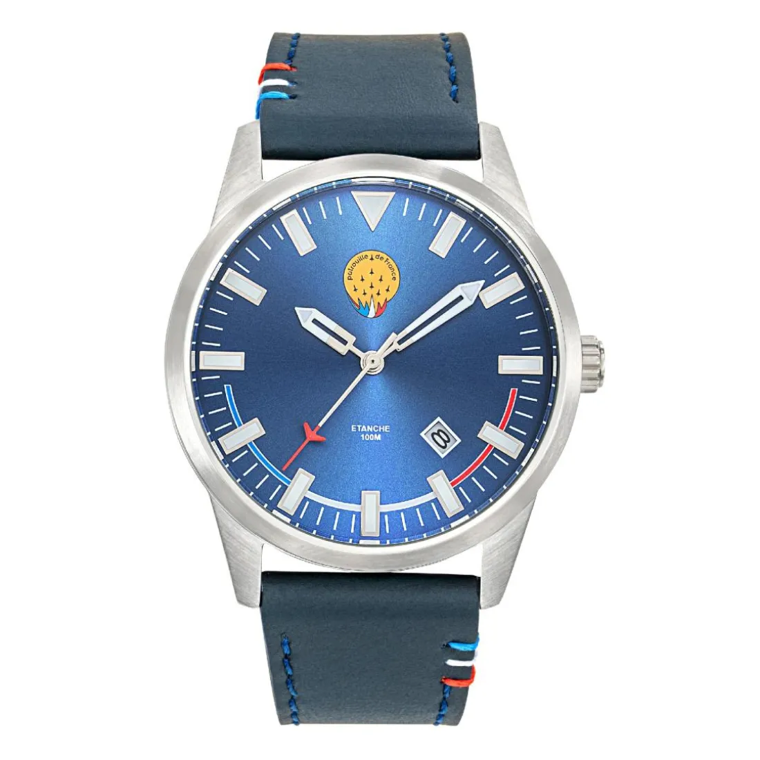 Montre Homme Patrouille de France Paf Airshow - 668519 Bracelet Cuir Bleu