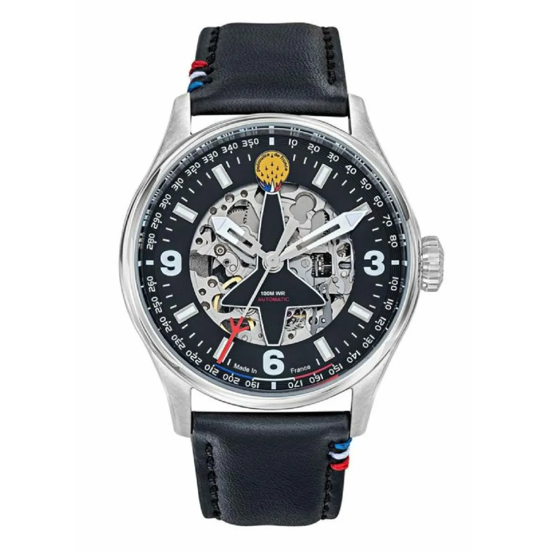 Montre Homme Patrouille de France Coffret Edition spéciale 1981 Patrouille de France - 668905 Cuir Bleu