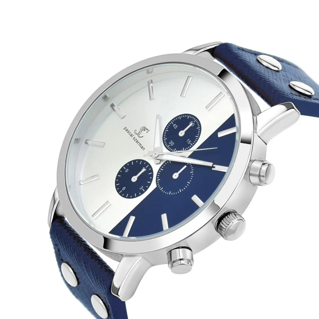 Montre homme quartz bleu MH259 par Pascal Szerman