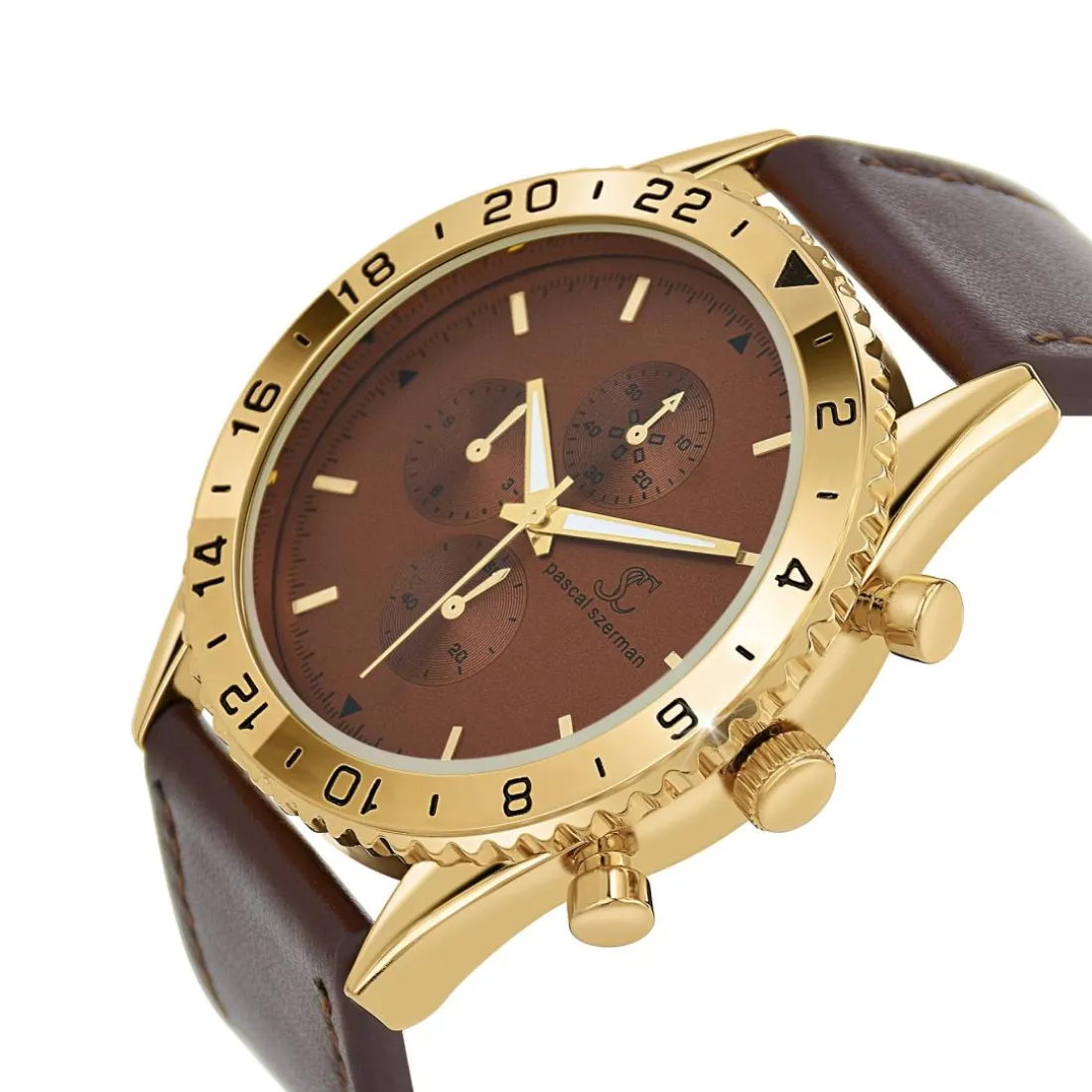 Montre homme quartz marron MH265 par Pascal Szerman