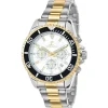 Montre homme quartz par Pascal Szerman bicolore fond blanc