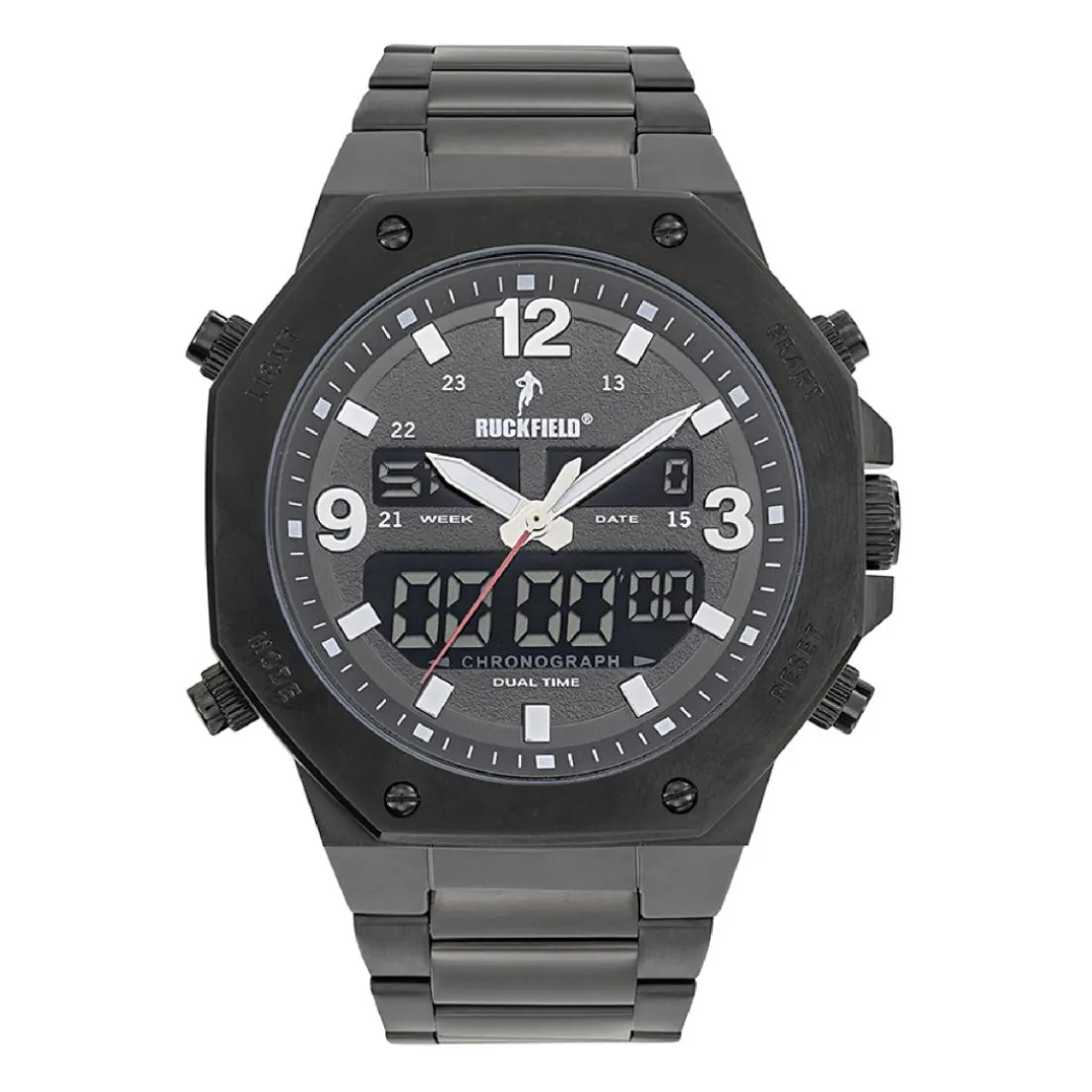 Montre Homme Ruckfield - 685168 Bracelet Acier Noir