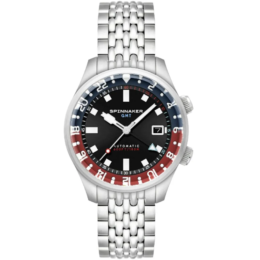 Montre Homme SPINNAKER Bradner Gmt Automatic - SP-5121-55 Bracelet Acier Argent