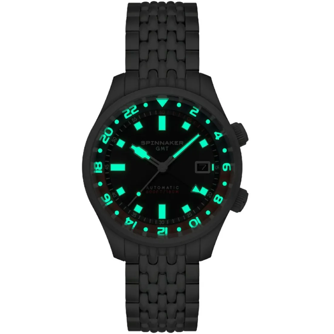 Montre Homme SPINNAKER Bradner Gmt Automatic - SP-5121-55 Bracelet Acier Argent