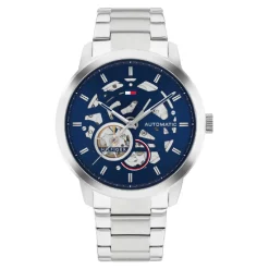 Montre Homme Tommy Hilfiger Henry Auto - 1710661 Bracelet Acier Argent
