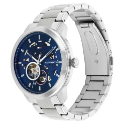 Montre Homme Tommy Hilfiger Henry Auto - 1710661 Bracelet Acier Argent