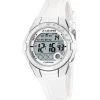 Montre Mixte Calypso Junior K5571-1 - Bracelet Silicone Blanc