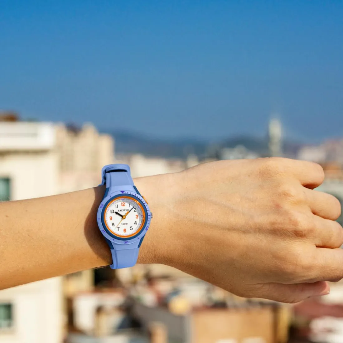 Montre mixte enfant Calypso My First Watch - K5856-4 Bracelet Silicone Bleu