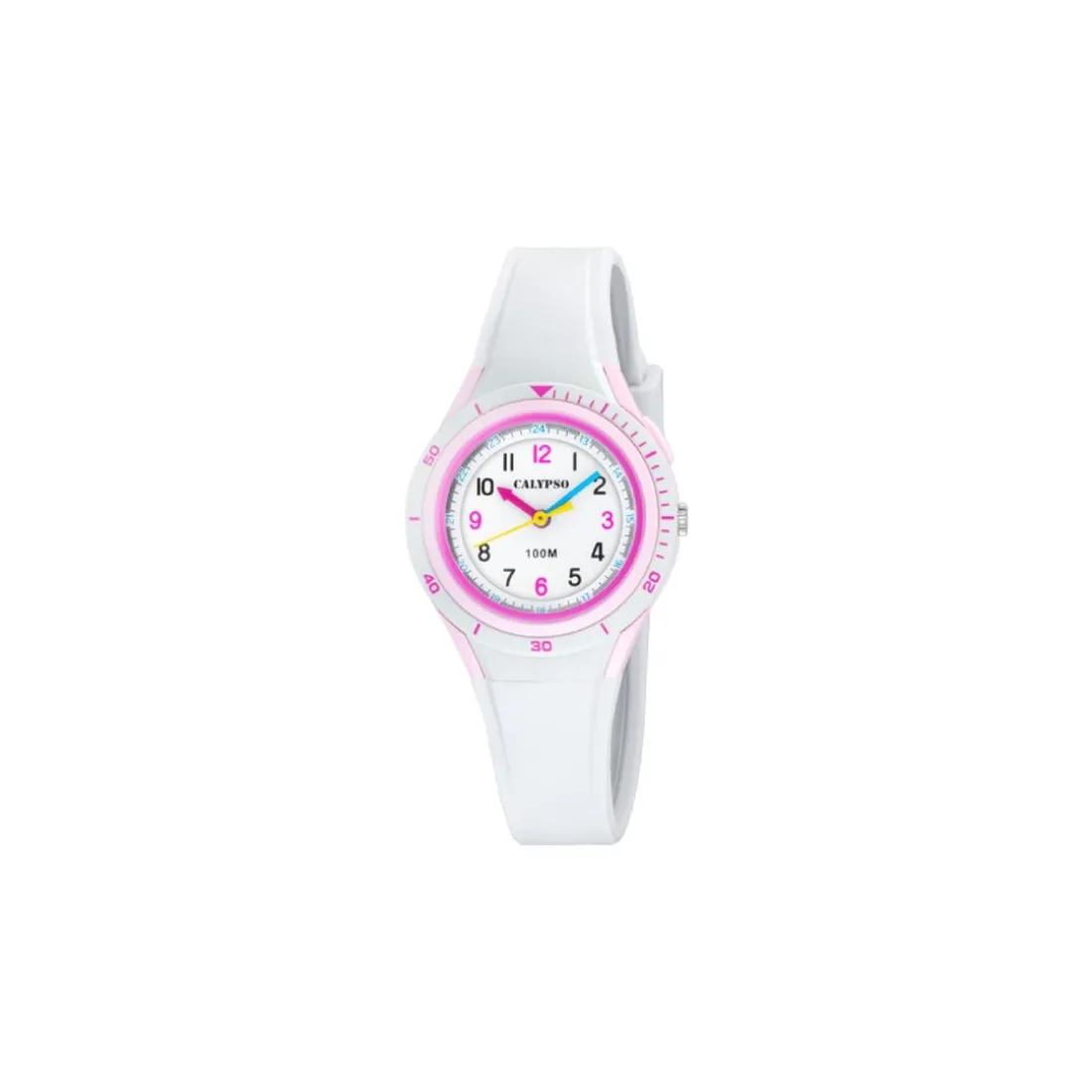 Montre mixte enfant Calypso My First Watch - K5856-1 Bracelet Silicone Blanc