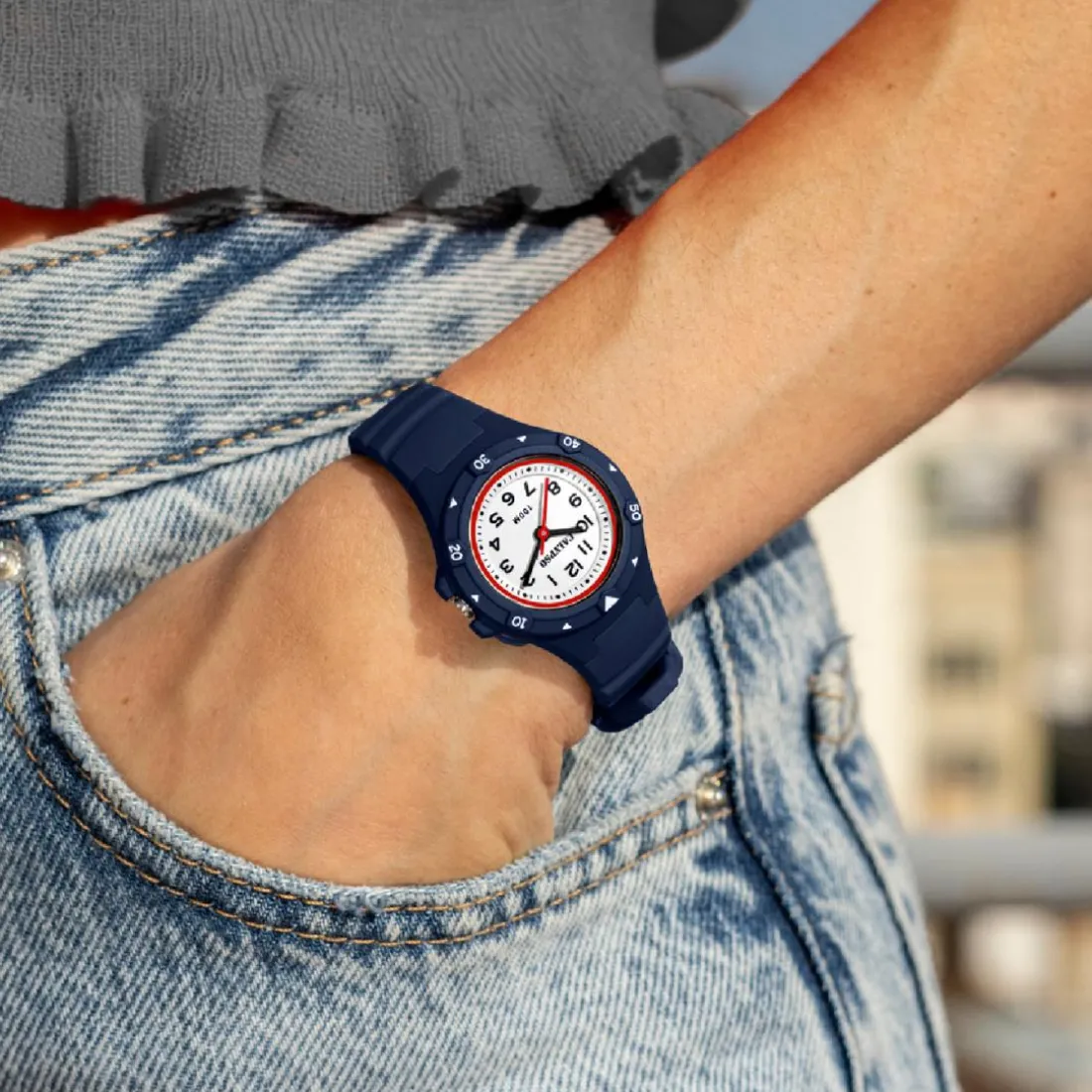 Montre mixte enfant Calypso Junior Collection - K5846-5 Bracelet Silicone Bleu Marine