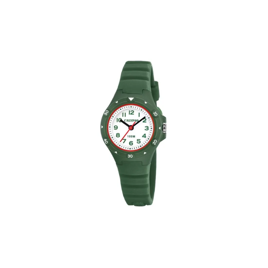 Montre mixte enfant Calypso Junior Collection - K5846-4 Bracelet Silicone Kaki