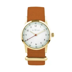 Montre mixte enfant Millow Paris Classique - MIL493 Bracelet Nylon camel