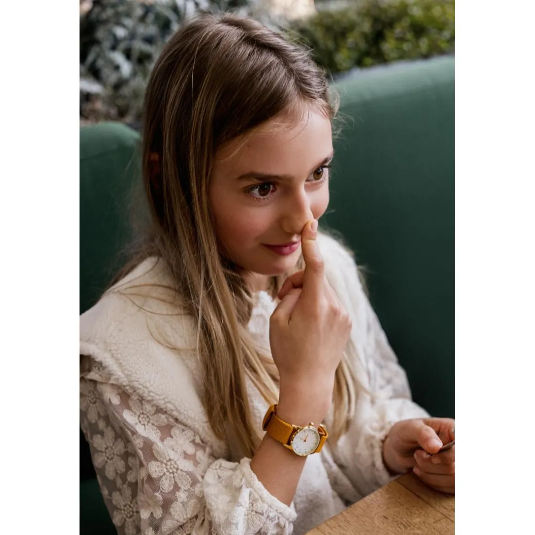 Montre mixte enfant Millow Paris Classique - MIL493 Bracelet Nylon camel