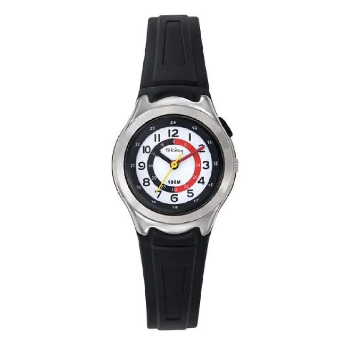 Montre mixte enfant Tekday - 654877 Bracelet Résine Noir