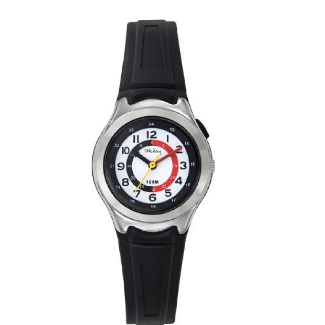 Montre mixte enfant Tekday - 654877 Bracelet Résine Noir