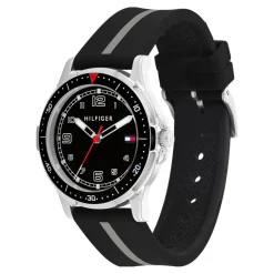Montre mixte enfant Tommy Hilfiger Opportunity - 1720034 Bracelet Silicone Noir