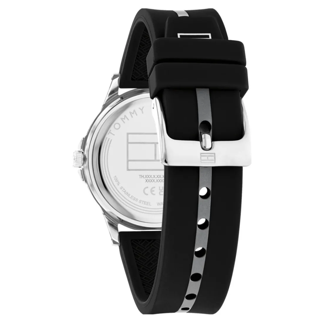 Montre mixte enfant Tommy Hilfiger Opportunity - 1720034 Bracelet Silicone Noir