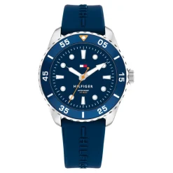 Montre mixte enfant Tommy Hilfiger Opportunity - 1720047 Bracelet Silicone Bleu