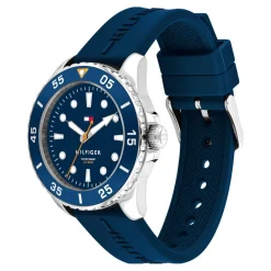 Montre mixte enfant Tommy Hilfiger Opportunity - 1720047 Bracelet Silicone Bleu