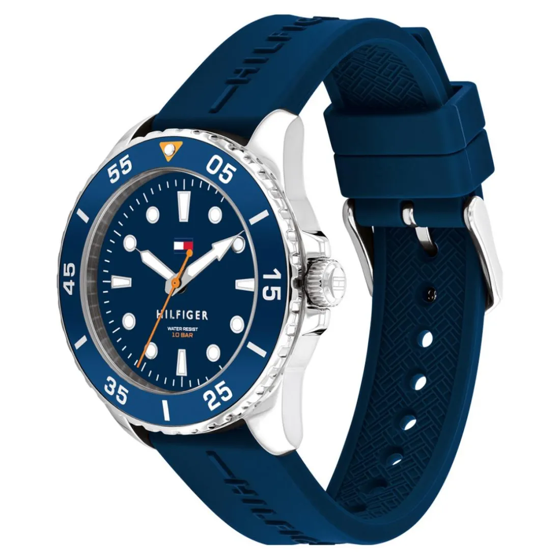 Montre mixte enfant Tommy Hilfiger Opportunity - 1720047 Bracelet Silicone Bleu