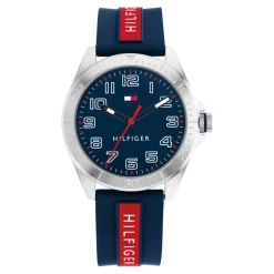 Montre mixte enfant Tommy Hilfiger Opportunity - 1720019 Bracelet Silicone Bleu