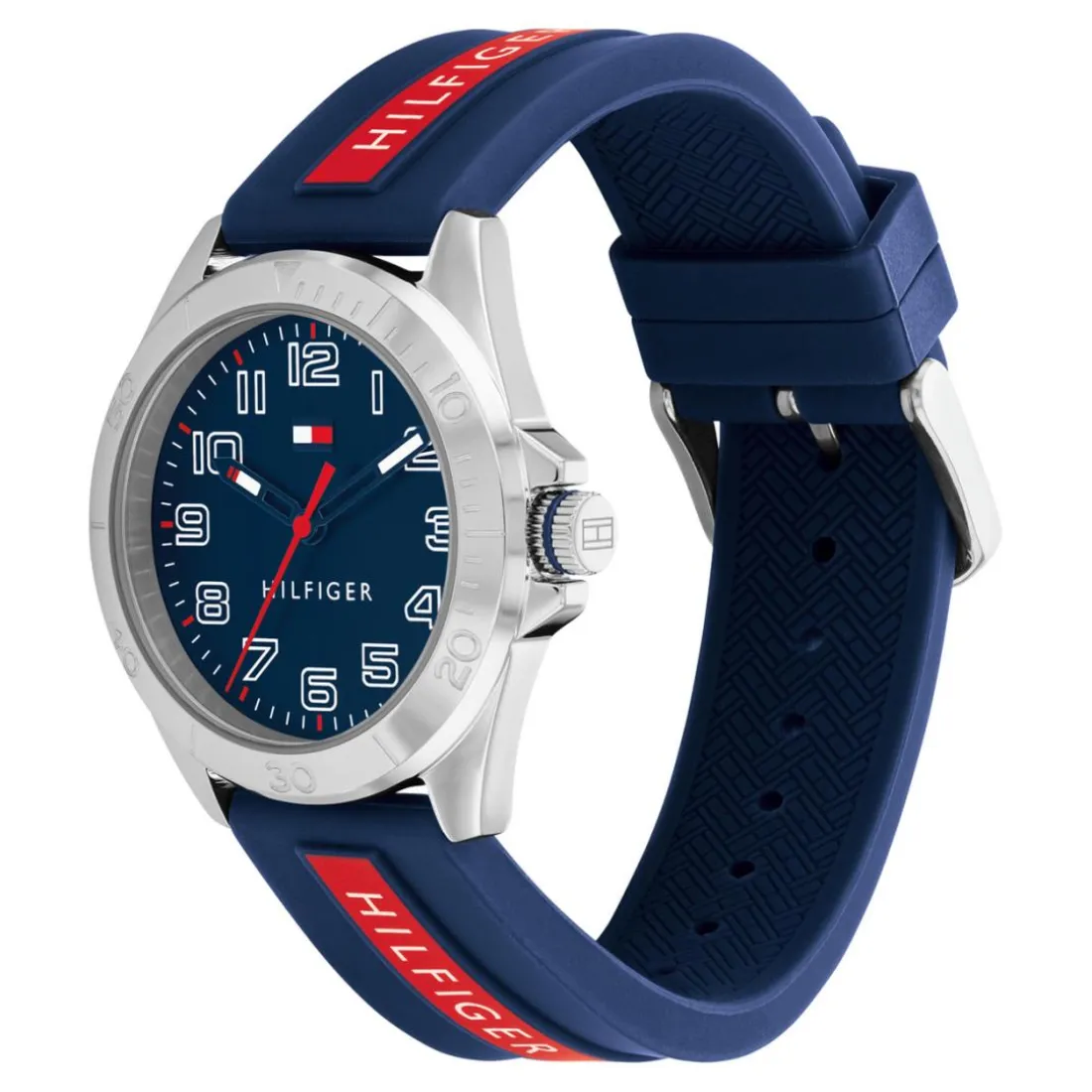 Montre mixte enfant Tommy Hilfiger Opportunity - 1720019 Bracelet Silicone Bleu