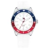 Montre mixte enfant Tommy Hilfiger Opportunity - 1720050 Bracelet Silicone Blanc