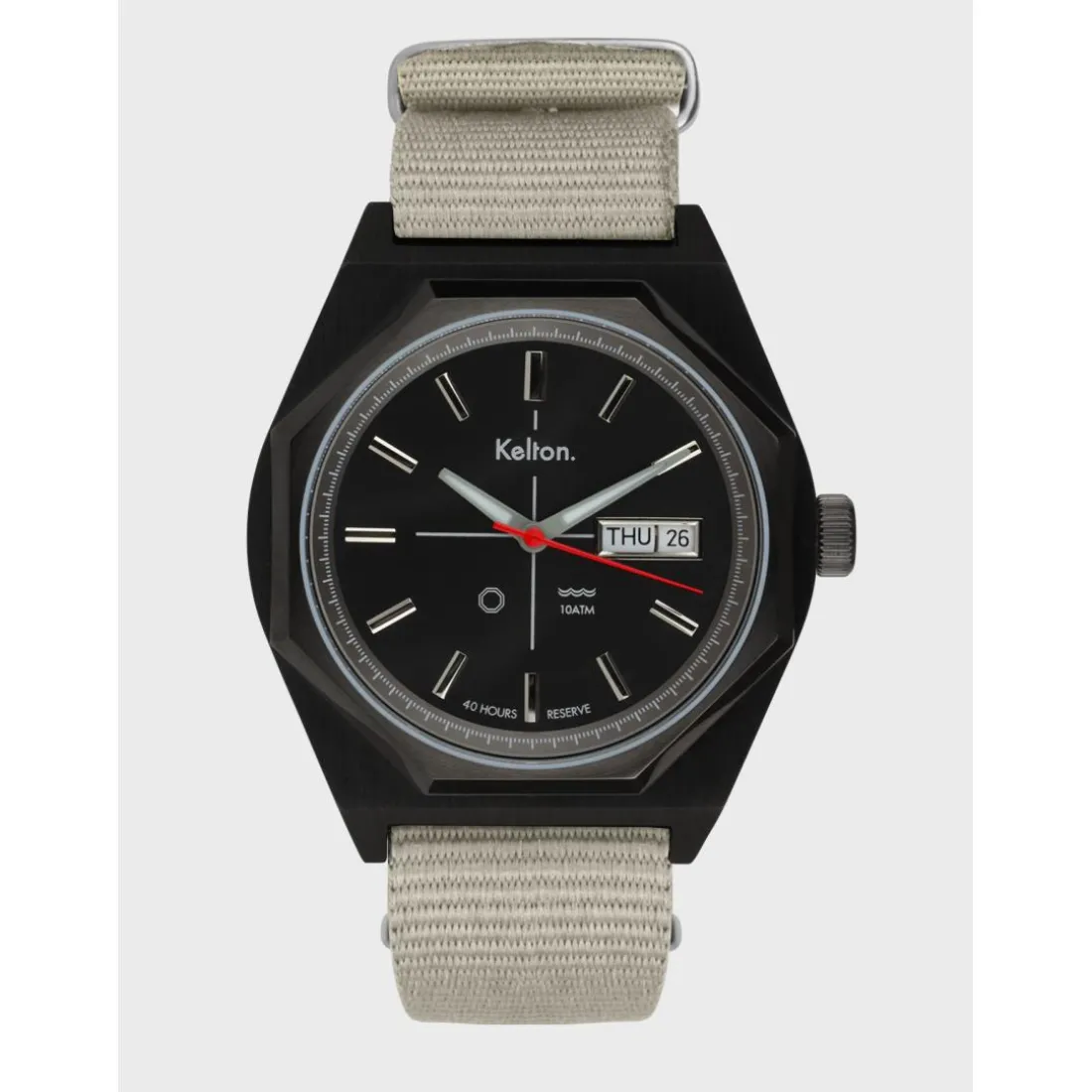 Montre Octogone titane nato sable
