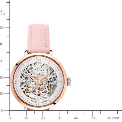 Montre Pierre Lannier 312B625 - Montre Automatique Cuir Rose Pierre Lannier Montres