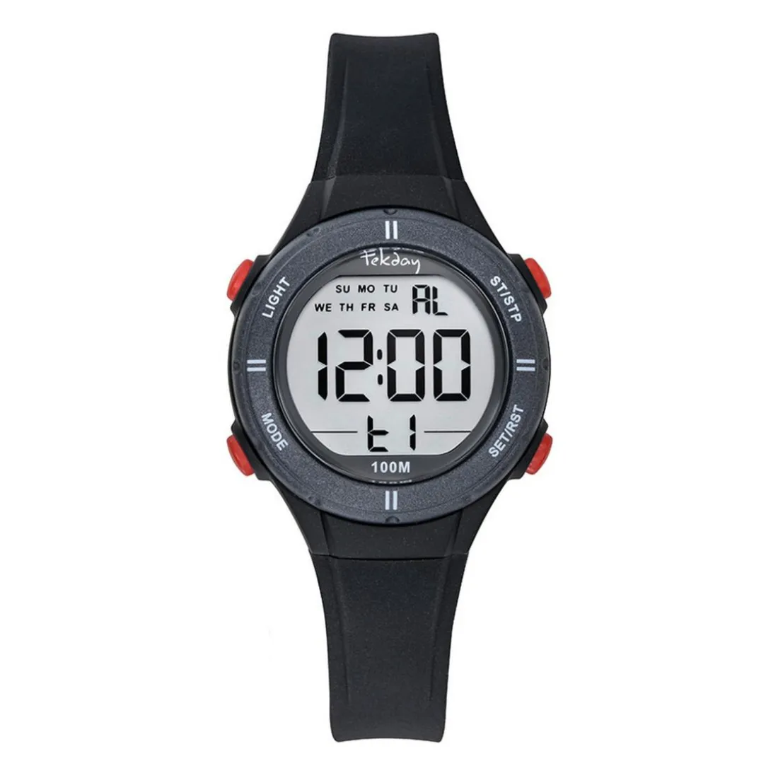 Montre pour enfant 654821 avec bracelet en silicone noir