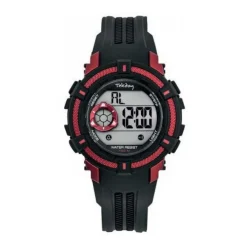 Montre Pour Enfant Tekday 654015 - Bracelet Silicone Noir