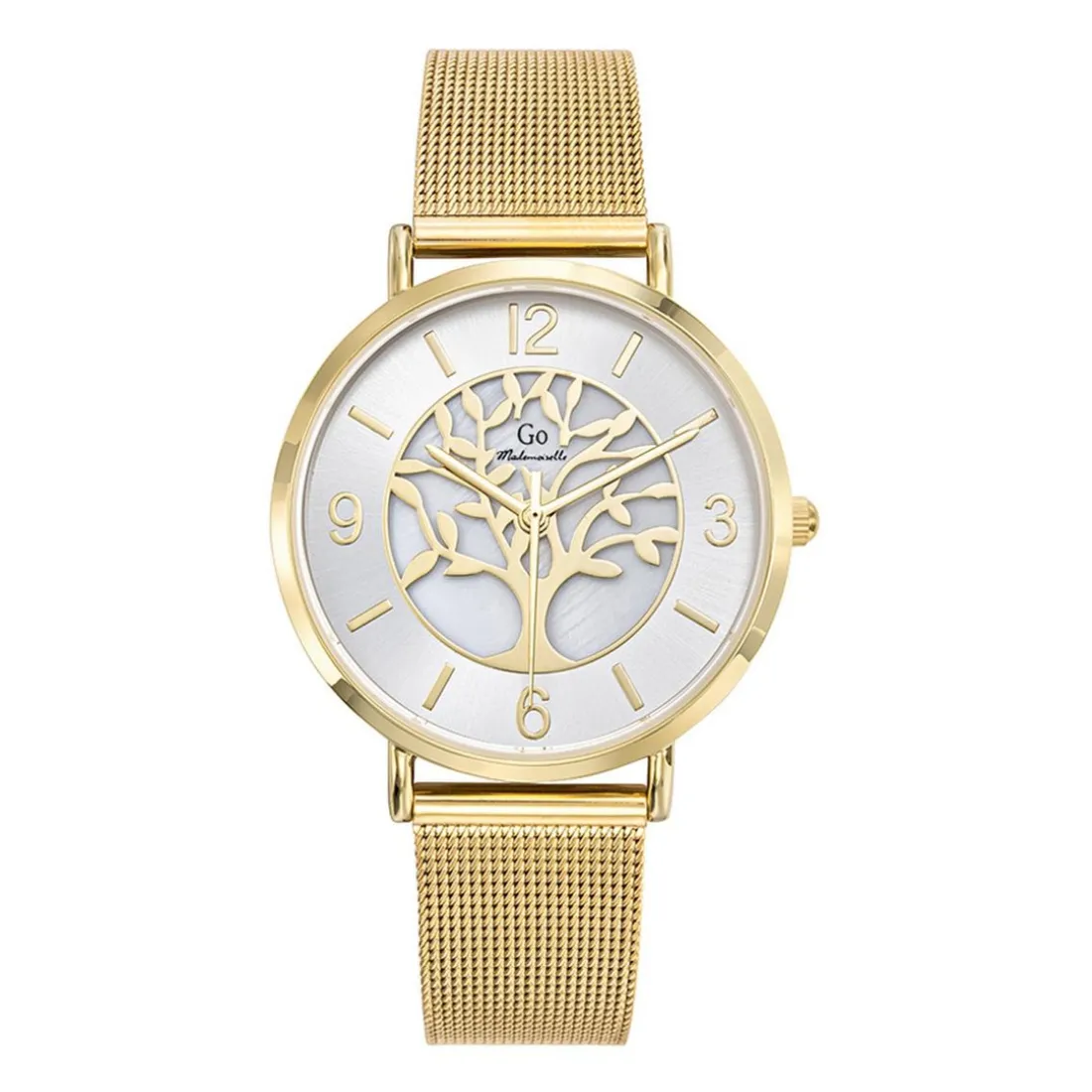 Montre pour femme 695441 avec bracelet en acier doré
