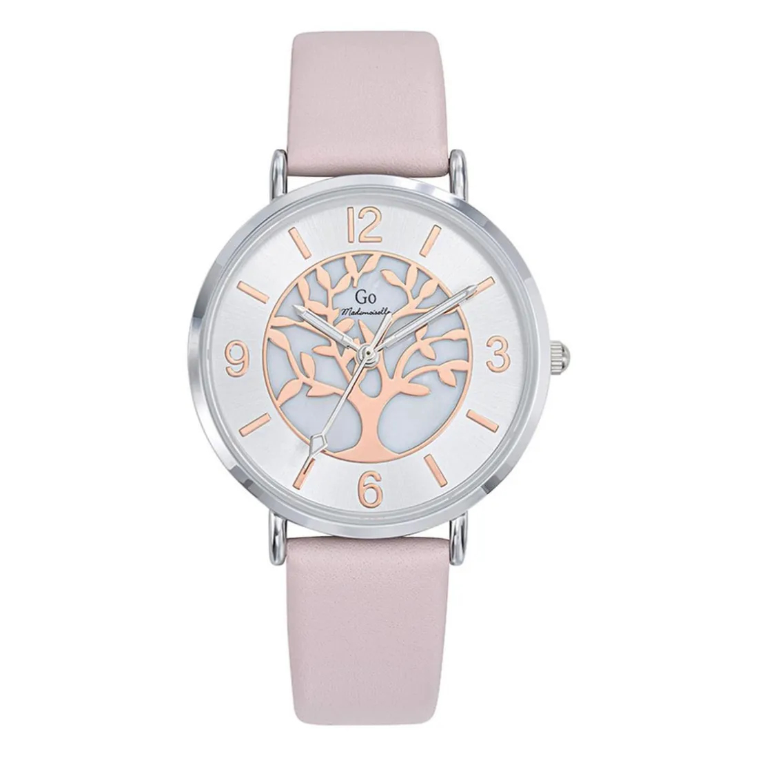 Montre pour femme 699502 avec bracelet en cuir rose