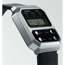 Montre pour homme avec bracelet en cuir noir