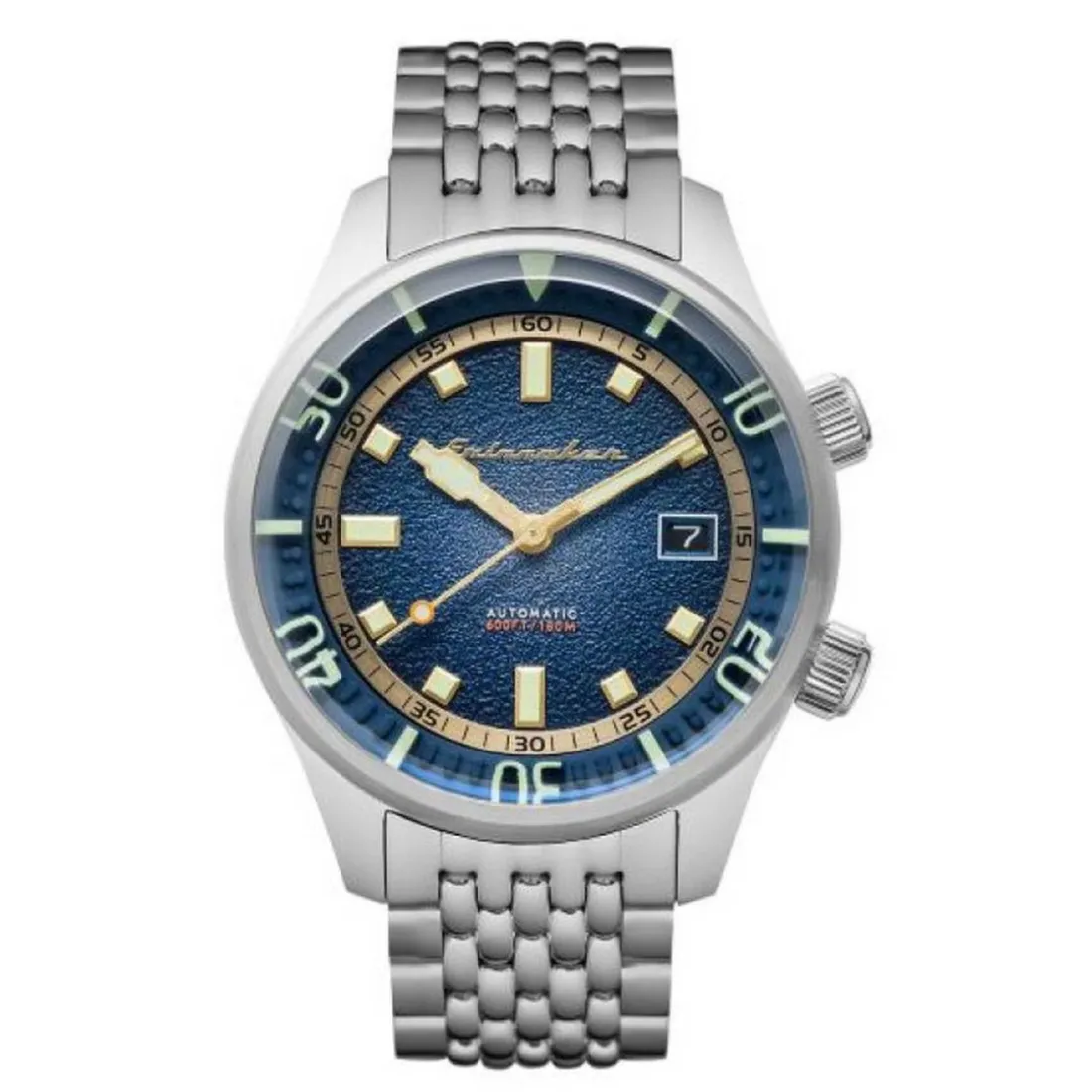 Montre Spinnaker SP-5062-22 - BRADNER Automatique avec date Boitier rond en acier inoxydable Cadran bleu Bracelet en acier inoxydable Homme