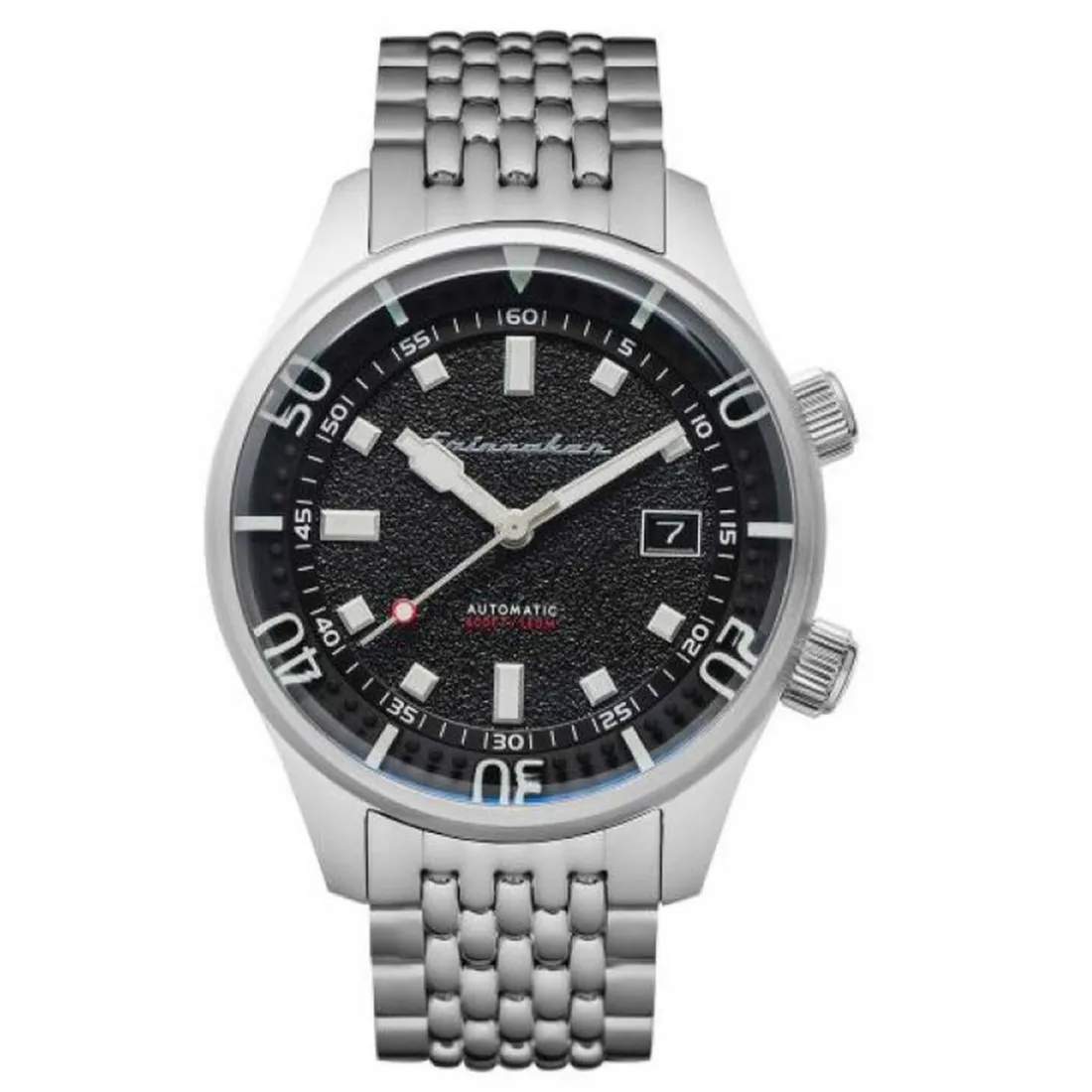 Montre Spinnaker SP-5062-11 - BRADNER Automatique avec date Boitier rond en acier inoxydable Cadran noir Bracelet en acier inoxydable Homme