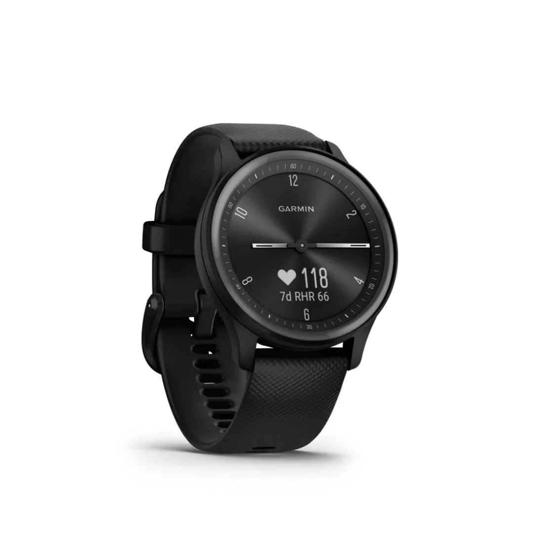 Montres connectées mixtes Garmin VIVOMOVE SPORT 010-02566-00 - Bracelet Silicone Noir