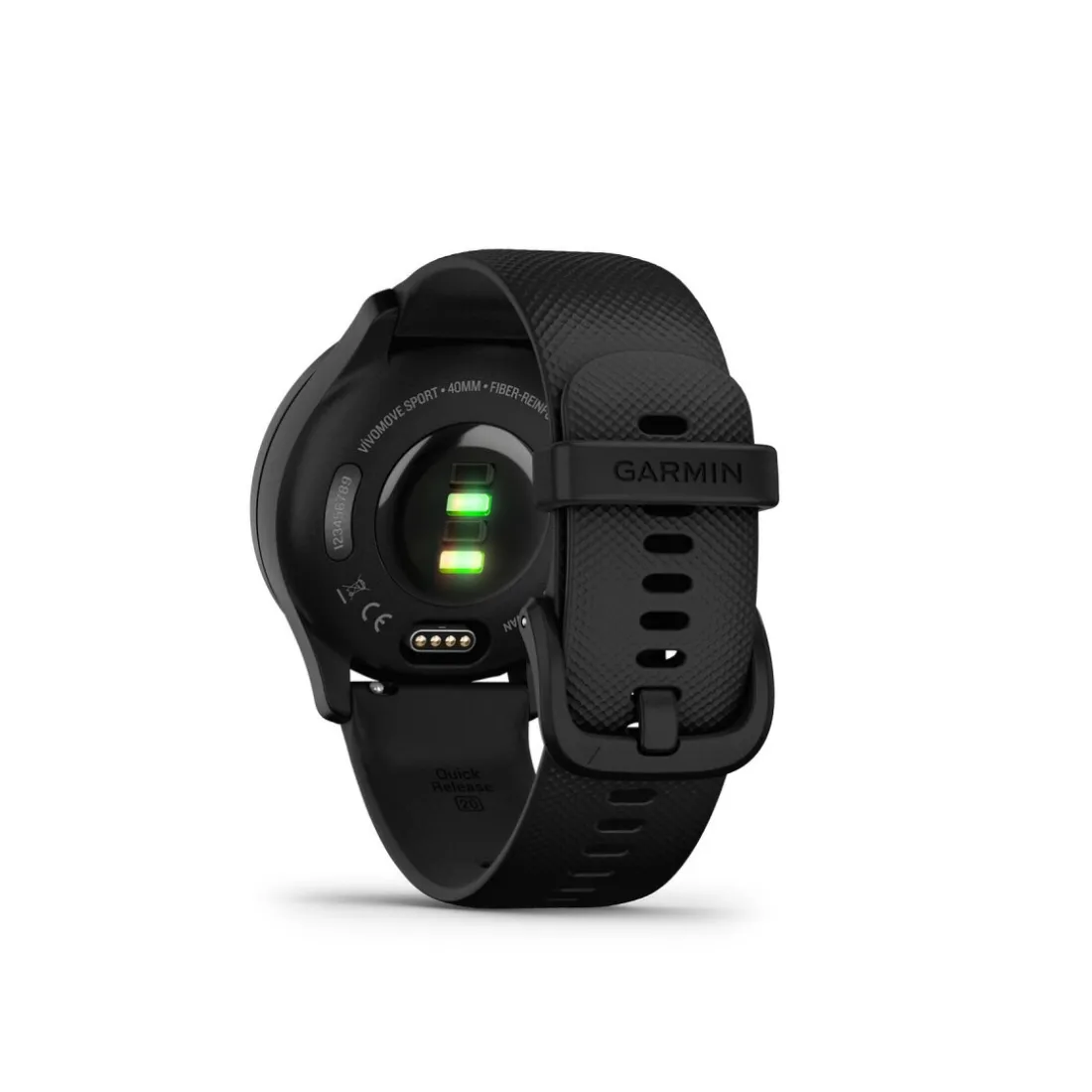 Montres connectées mixtes Garmin VIVOMOVE SPORT 010-02566-00 - Bracelet Silicone Noir