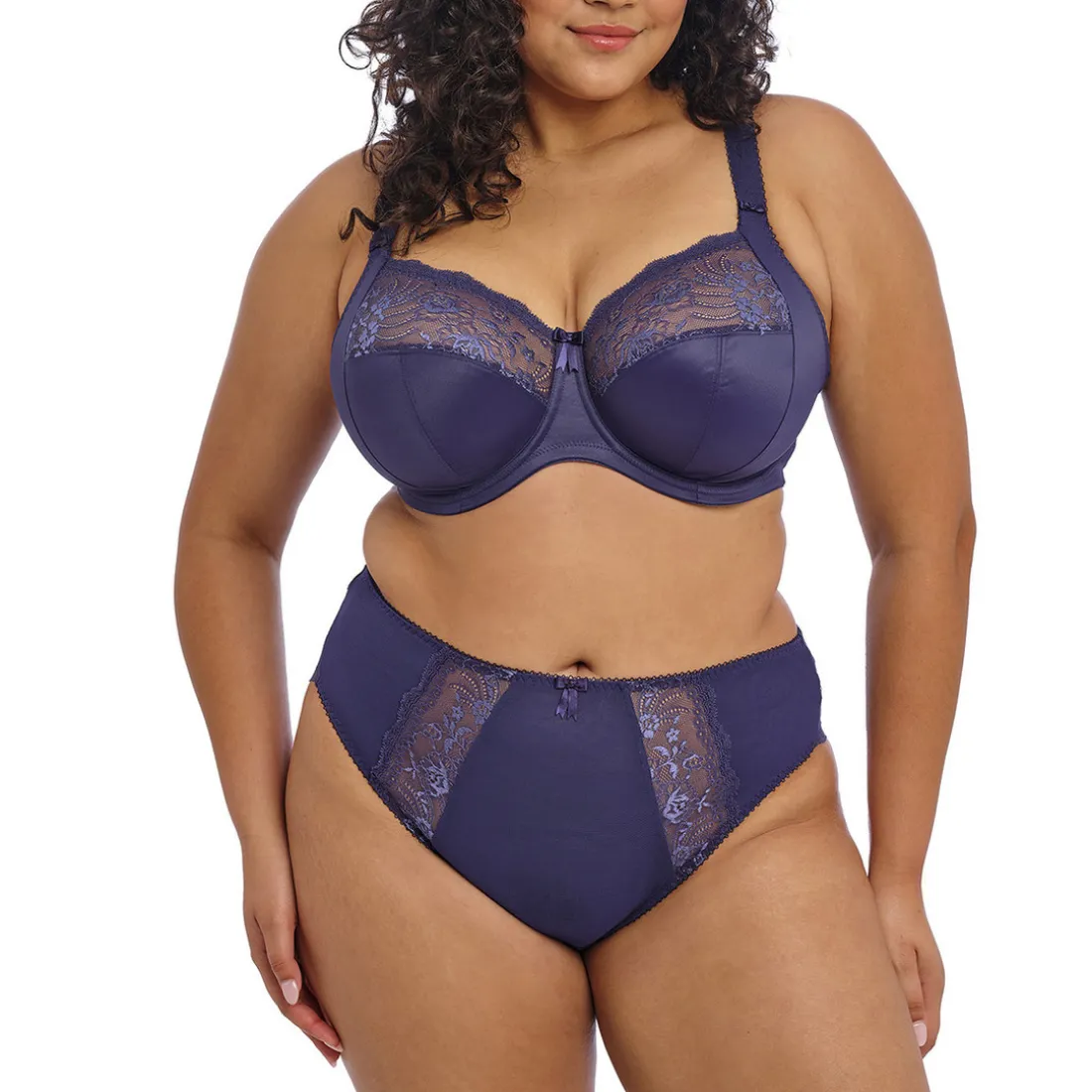 MORGAN Soutien-gorge à basque stretch Bleu nuit