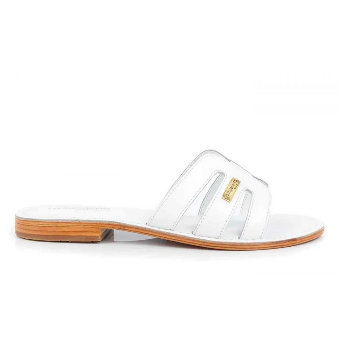 Mule femme DAMIA Blanc en cuir
