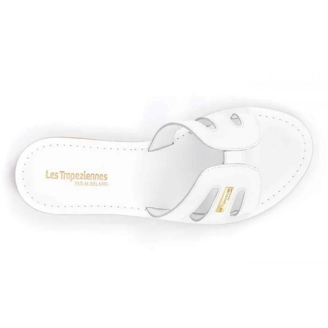 Mule femme DAMIA Blanc en cuir
