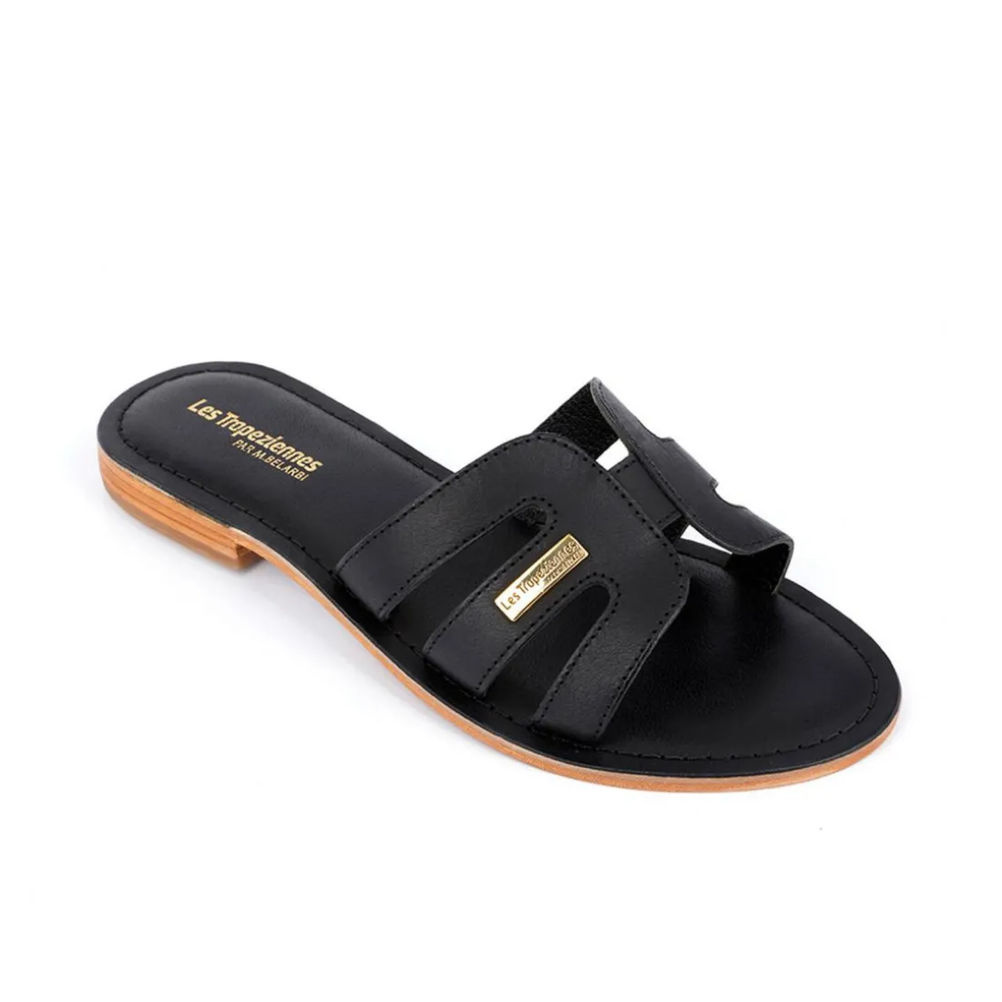 Mule Femme Damia Noir - Les Tropéziennes en cuir