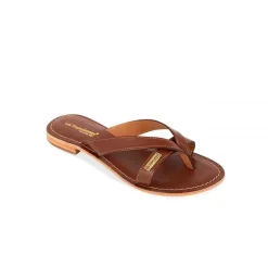 Mule femme HISHIRO Marron en cuir