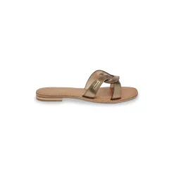 Mule plate HANITA bronze metallic en cuir