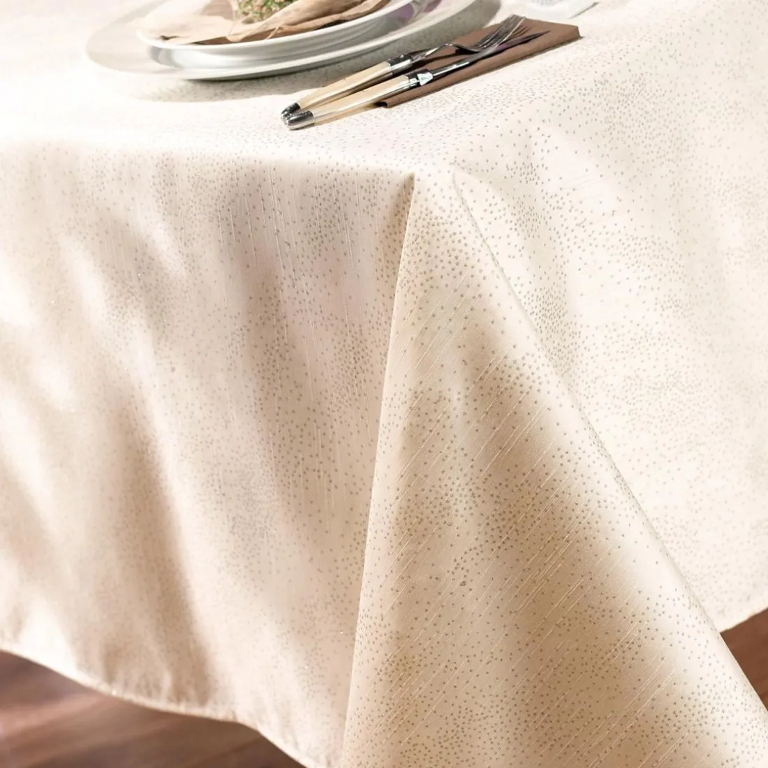 Nappe à strass STRASSNAP blanc ivoire