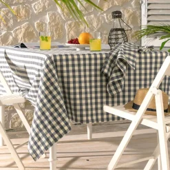 Nappe en coton DOULIANA gris