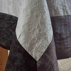 Nappe en Taffetas Froissé AMBIANCE - Gris Perle