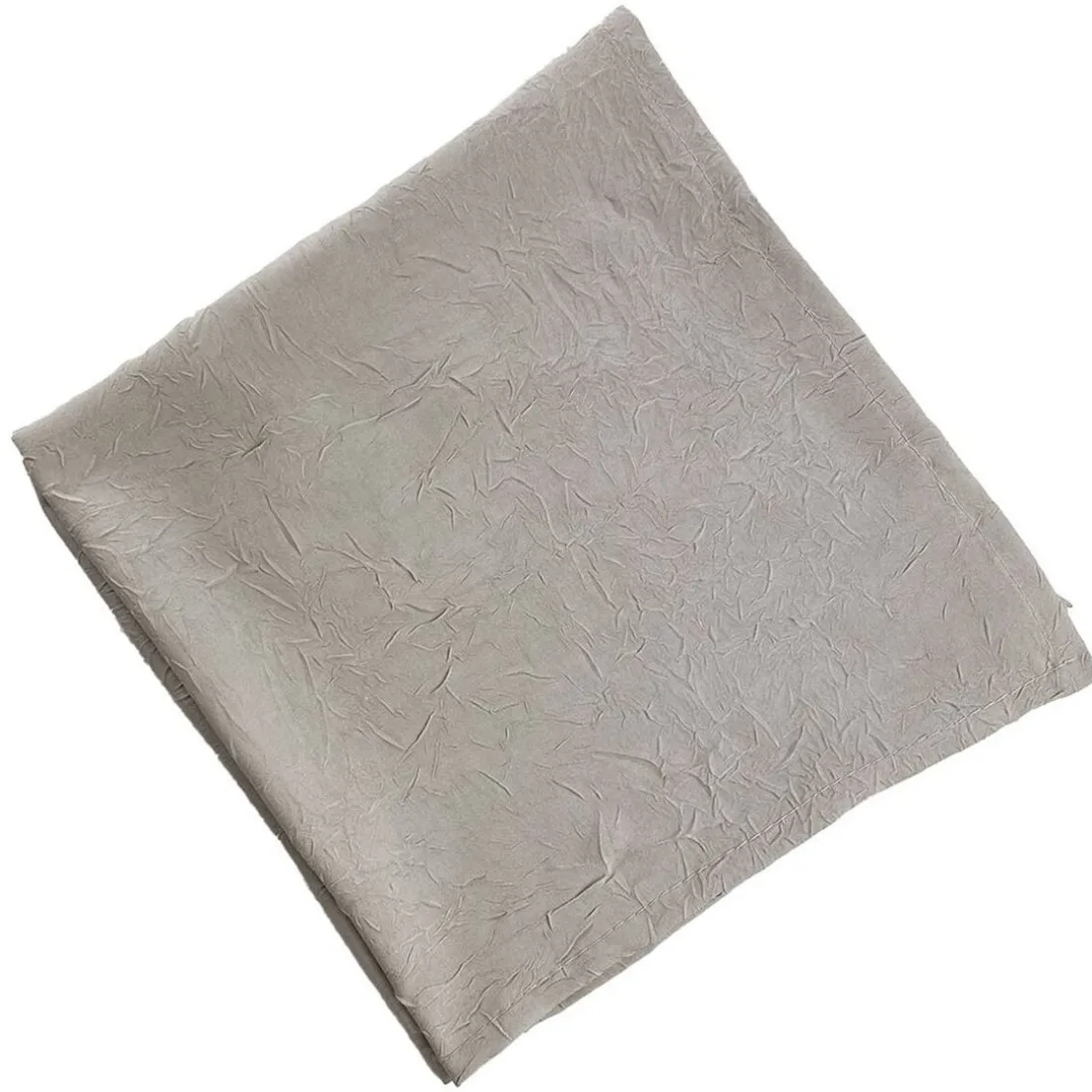 Nappe FONTANA au Relief froissé permanent beige chanvré